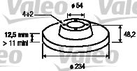 186510 VALEO Brake System Brake Disc