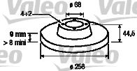 186564 VALEO Тормозной диск
