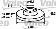 186566 VALEO Brake System Brake Disc