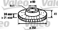 186592 VALEO Brake System Brake Disc
