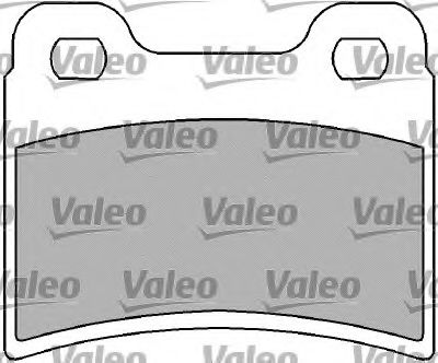 598692 VALEO Brake Pad Set, disc brake