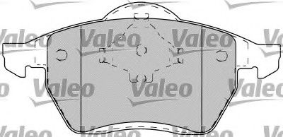 598483 VALEO Brake Pad Set, disc brake
