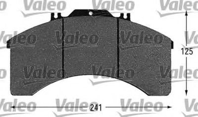 541617 VALEO Brake Pad Set, disc brake
