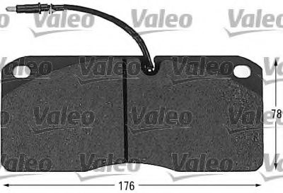 541604 VALEO Brake Pad Set, disc brake