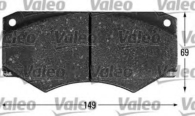 540731 VALEO Brake System Brake Pad Set, disc brake