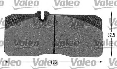541673 VALEO Brake Pad Set, disc brake