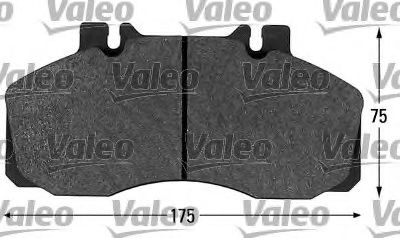 541621 VALEO Brake System Brake Pad Set, disc brake