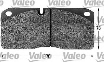 541620 VALEO Brake Pad Set, disc brake