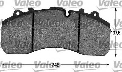 541677 VALEO Brake Pad Set, disc brake