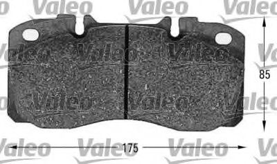 541622 VALEO Brake System Brake Pad Set, disc brake