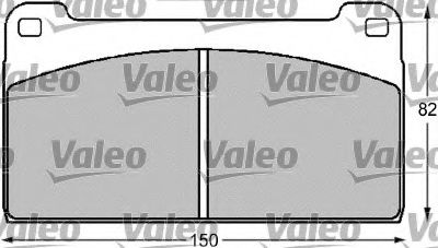 541711 VALEO Brake Pad Set, disc brake