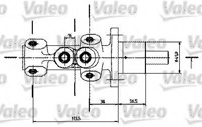 350725 VALEO Комплект тормозных колодок, дисковый тормоз