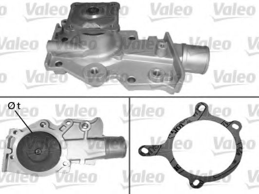506284 VALEO Cooling System Water Pump