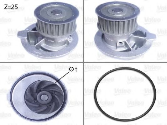 506309 VALEO Cooling System Water Pump