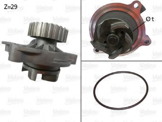 506336 VALEO Cooling System Water Pump