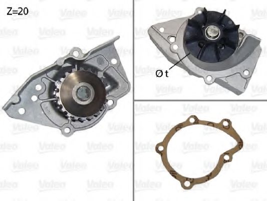 506574 VALEO Cooling System Water Pump