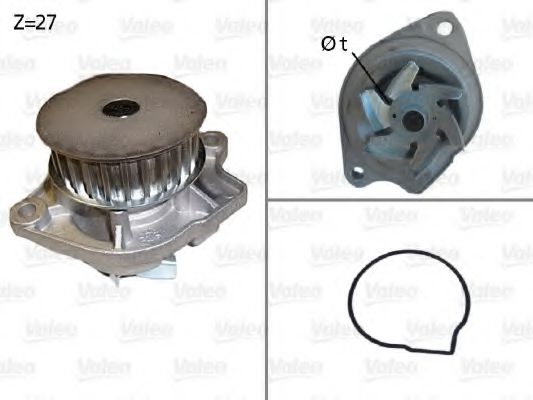 506576 VALEO Cooling System Water Pump