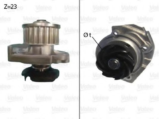 506686 VALEO Cooling System Water Pump