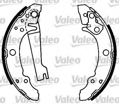 554711 VALEO Brake System Brake Shoe Set