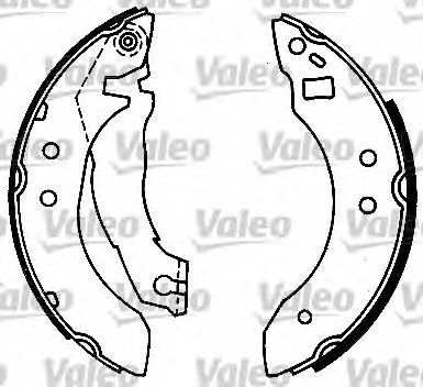 562023 VALEO Brake System Brake Shoe Set