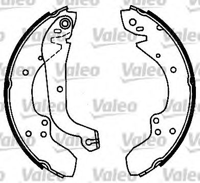 554648 VALEO Brake System Brake Set, drum brakes