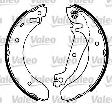 553644 VALEO Brake System Brake Shoe Set