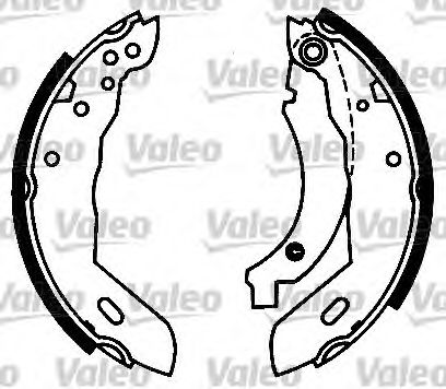 554673 VALEO Brake Set, drum brakes