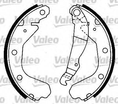 554665 VALEO Brake Shoe Set