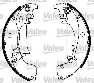 553657 VALEO Brake System Brake Shoe Set