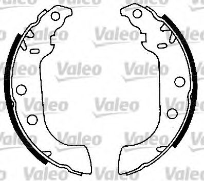 553673 VALEO Brake System Brake Shoe Set