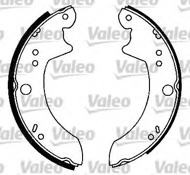 562066 VALEO Brake System Brake Shoe Set