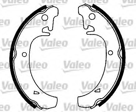 553693 VALEO Brake System Brake Shoe Set