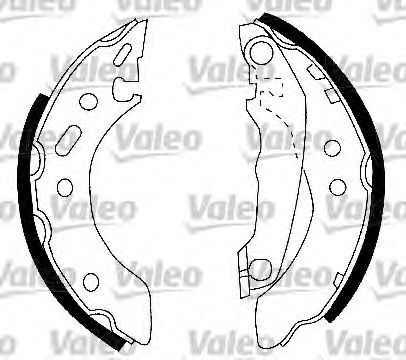 554750 VALEO Brake System Brake Shoe Set