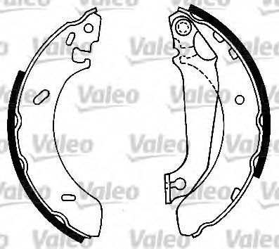 553723 VALEO Brake System Brake Shoe Set