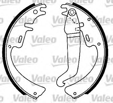 562093 VALEO Brake System Brake Shoe Set