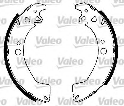 553269 VALEO Brake System Brake Shoe Set