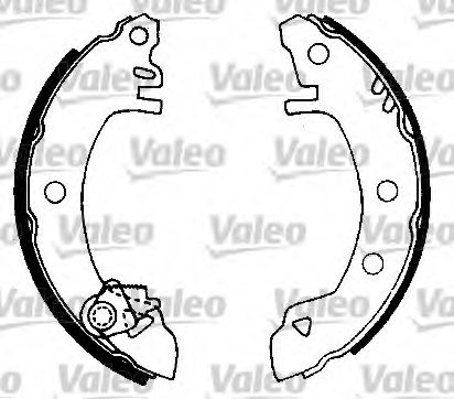 562455 VALEO Brake System Brake Shoe Set