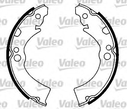562529 VALEO Brake System Brake Shoe Set