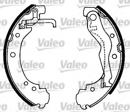 553720 VALEO Brake System Brake Shoe Set