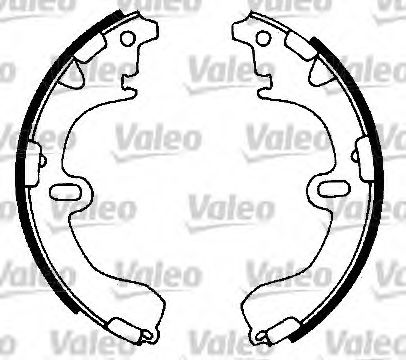 562599 VALEO Brake System Brake Shoe Set