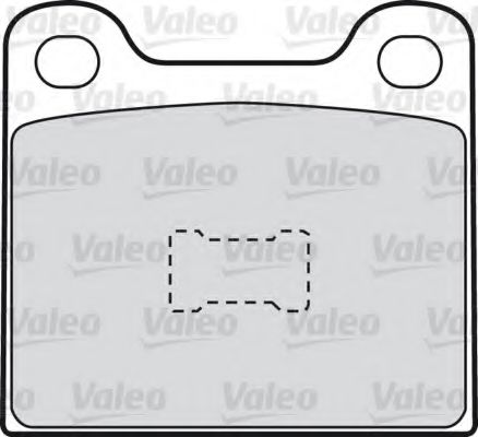 598099 VALEO Brake Pad Set, disc brake