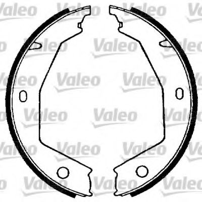 562739 VALEO Brake System Brake Shoe Set, parking brake