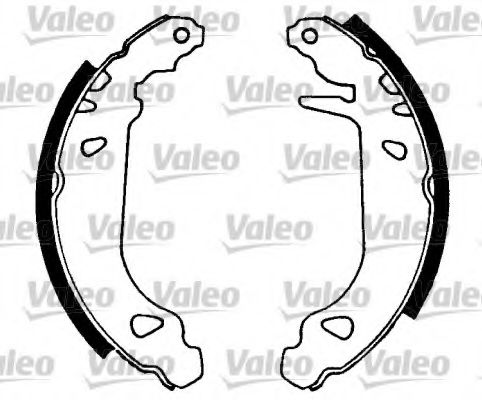 554672 VALEO Brake Set, drum brakes