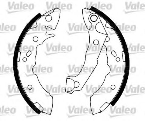 562996 VALEO Brake System Brake Shoe Set