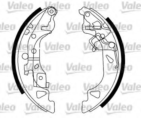 562990 VALEO Brake System Brake Shoe Set