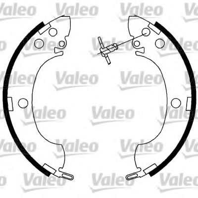 564022 VALEO Brake System Brake Shoe Set
