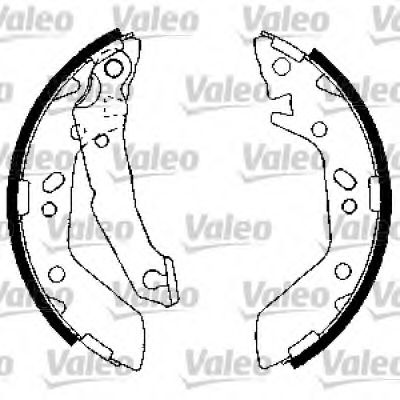 564033 VALEO Тормозная система Комплект тормозных колодок