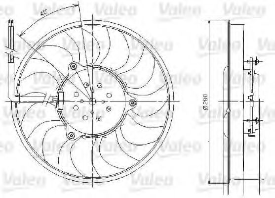 696018 VALEO Электродвигатель, вентилятор радиатора