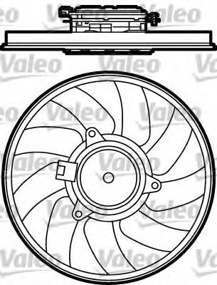 696030 VALEO Fan, radiator