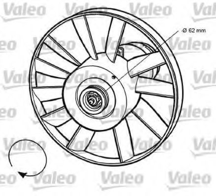 696032 VALEO Fan, radiator